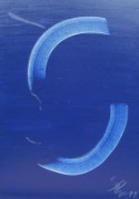 © Hans Spitzeck: Grattage VIII, Öl auf Leinwand, 70 x 50 cm