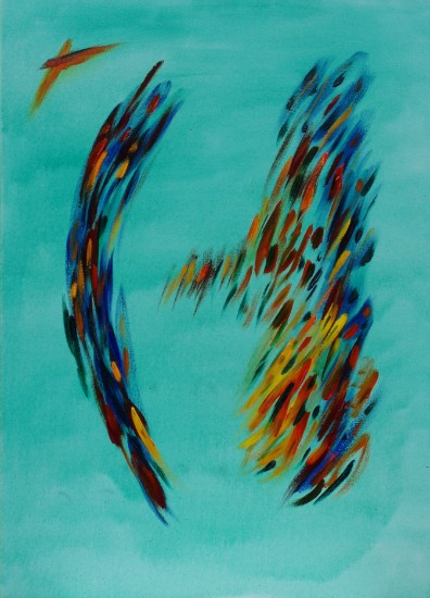 © Hans Spitzeck: Ein Leichtes, Öl auf Leinwand, 70 x 50 cm