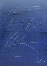 © Hans Spitzeck: Grattage IX, Öl auf Leinwand, 70 x 50 cm © Hans Spitzeck: Grattage IX, Öl auf Leinwand, 70 x 50 cm